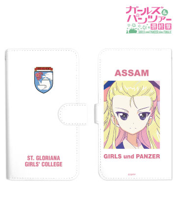 アッサム Ani-Art clear label 手帳型スマホケース