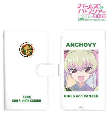 アンチョビ Ani-Art clear label 手帳型スマホケース