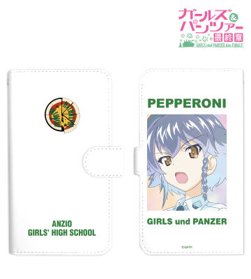 ペパロニ Ani-Art clear label 手帳型スマホケース
