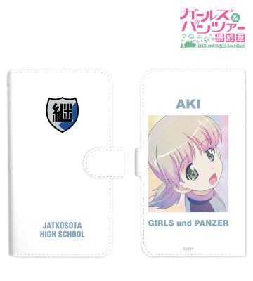 アキ Ani-Art clear label 手帳型スマホケース
