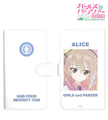 島田愛里寿 Ani-Art clear label 手帳型スマホケース