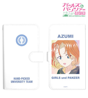 アズミ Ani-Art clear label 手帳型スマホケース
