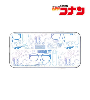 江戸川コナン グラデーションカラー 強化ガラスiPhoneケース