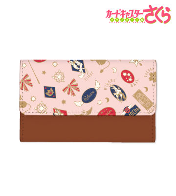 モチーフ柄 キーケース （ピンク）