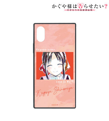 四宮かぐや Ani-Art スクエア強化ガラスiPhoneケース