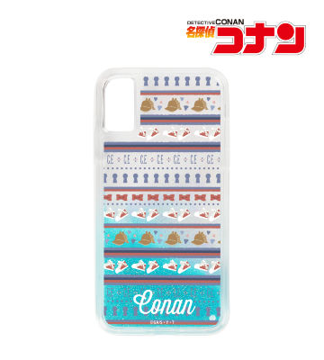 江戸川コナン モチーフ柄 グリッターiPhoneケース