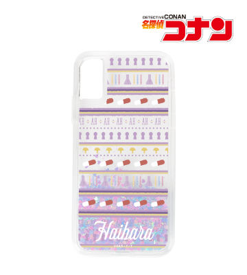 灰原哀 モチーフ柄 グリッターiPhoneケース