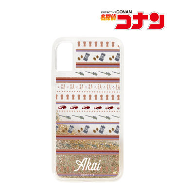 赤井秀一 モチーフ柄 グリッターiPhoneケース