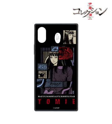 富江 スクエア強化ガラスiPhoneケース