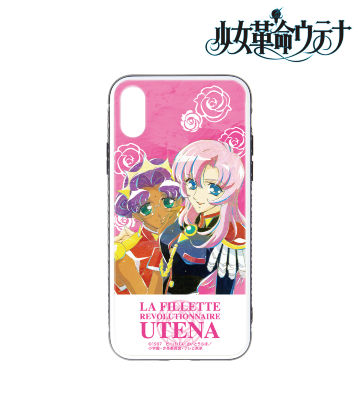 天上ウテナ＆姫宮アンシー Ani-Art 強化ガラスiPhoneケース