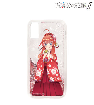 描き下ろしイラスト 五月 桜和装ver. グリッターiPhoneケース