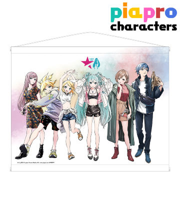 rockin'starコラボ 描き下ろしイラスト 集合 Art by 博 B2タペストリー