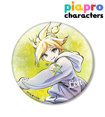 rockin'starコラボ 描き下ろしイラスト 鏡音レン Art by 博 BIG缶バッジ