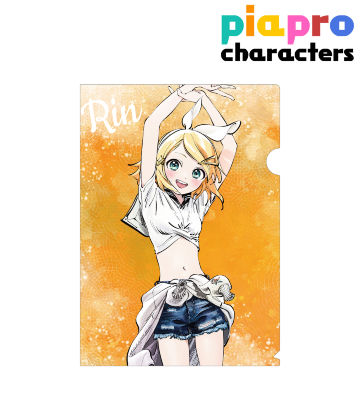 rockin'starコラボ 描き下ろしイラスト 鏡音リン Art by 博 クリアファイル