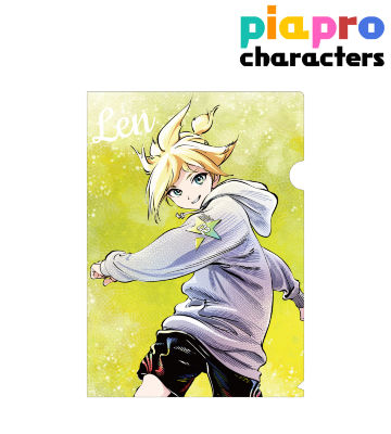 rockin'starコラボ 描き下ろしイラスト 鏡音レン Art by 博 クリアファイル