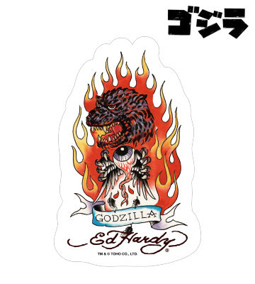 Ed Hardyコラボ ゴジラ ステッカー