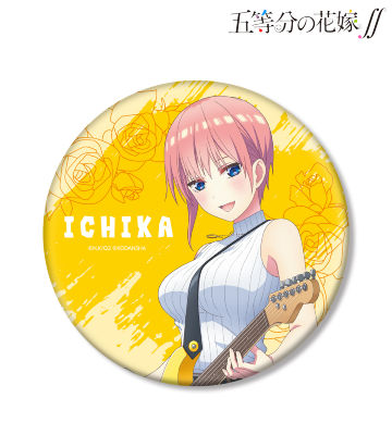 描き下ろしイラスト 中野一花 ギター演奏ver. BIG缶バッジ