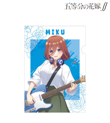 描き下ろしイラスト 中野三玖 ギター演奏ver. クリアファイル