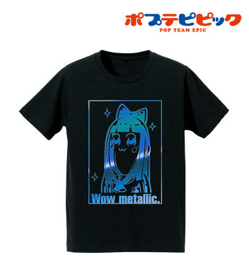 箔プリントTシャツ(ワーオ メタリック)