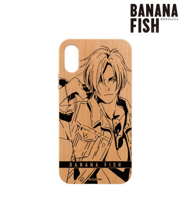 描き下ろしイラスト アッシュ・リンクス デニムver. ウッドiPhoneケース