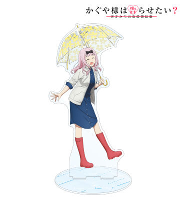 描き下ろしイラスト 藤原千花 雨の日のお出かけver. BIGアクリルスタンド
