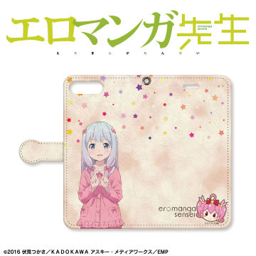 【iPhone8 Plus/7 Plus ケース】エロマンガ先生 手帳型ケース