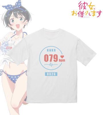 描き下ろしイラスト 更科瑠夏 ビーチデートver. 着用BIGシルエットTシャツ