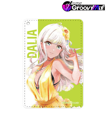 松山ダリア Ani-Art aqua label 1ポケットパスケース