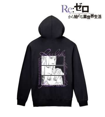 エミリア バックプリントジップパーカー