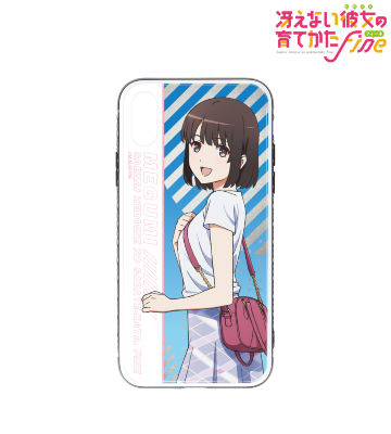 描き下ろしイラスト 加藤恵 夏のお出かけver. 強化ガラス箔押しiPhoneケース