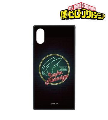 緑谷出久 Ani-Neon 強化ガラスiPhoneケース