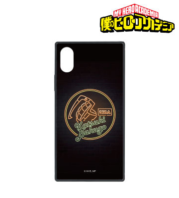 爆豪勝己 Ani-Neon 強化ガラスiPhoneケース