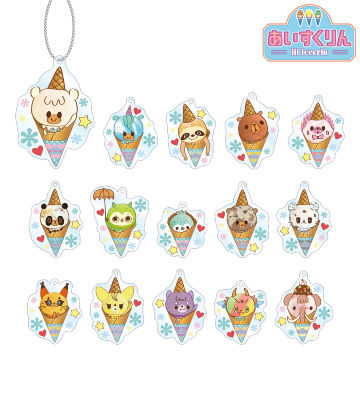 トレーディングアクリルキーホルダー