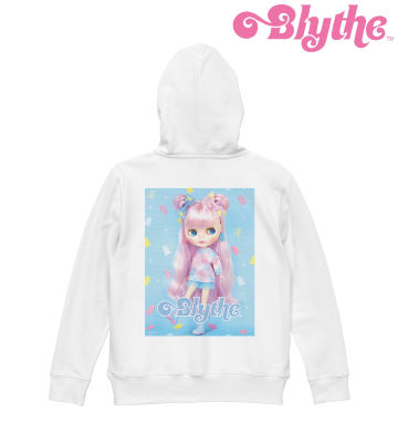 Sweet Bubbly Bear バックプリントジップパーカー