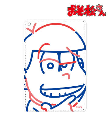 おそ松 ラインアート 1ポケットパスケース