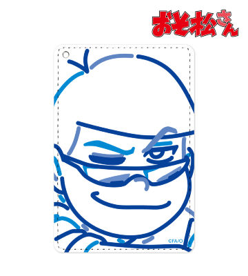 カラ松 ラインアート 1ポケットパスケース