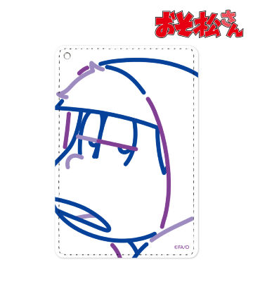 一松 ラインアート 1ポケットパスケース