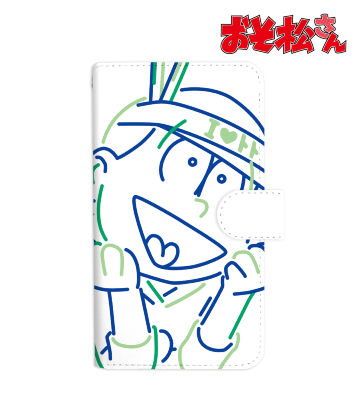 チョロ松 ラインアート 手帳型スマホケース