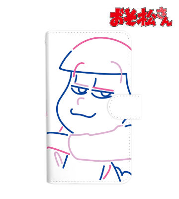 トド松 ラインアート 手帳型スマホケース