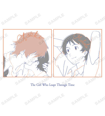 真琴と千昭 lette-graph Tシャツ