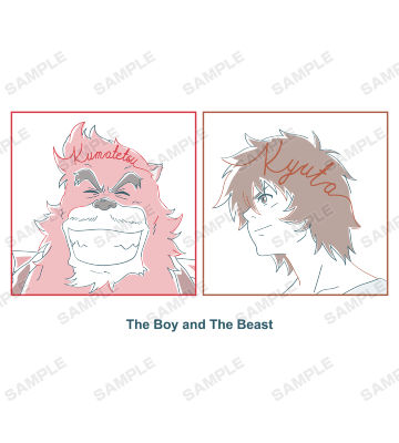 熊徹と九太 lette-graph Tシャツ