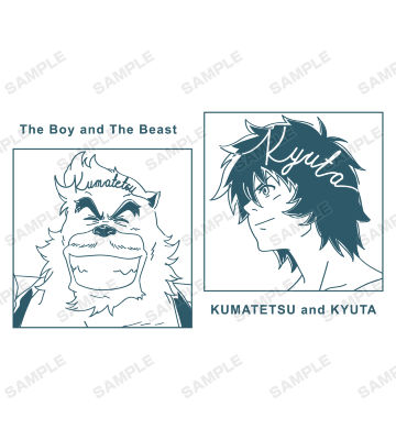 熊徹と九太 lette-graph パーカー