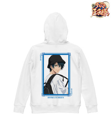 描き下ろしイラスト 越前 リョーマ トランプモチーフ私服ver. バックプリントジップパーカー