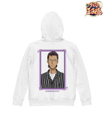 描き下ろしイラスト 木手 永四郎 トランプモチーフ私服ver. バックプリントジップパーカー