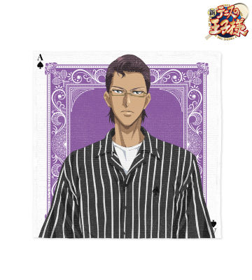 描き下ろしイラスト 木手 永四郎 トランプモチーフ私服ver. ハンドタオル