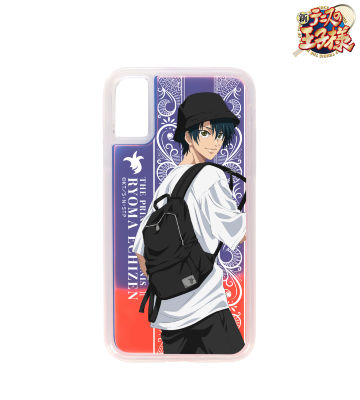 描き下ろしイラスト 越前 リョーマ トランプモチーフ私服ver. ネオンサンドiPhoneケース