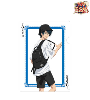 描き下ろしイラスト 越前 リョーマ トランプモチーフ私服ver. クリアファイル