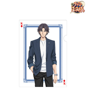 描き下ろしイラスト 跡部 景吾 トランプモチーフ私服ver. クリアファイル