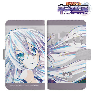 ブラックハート Ani-Art 手帳型スマホケース