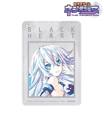 ブラックハート Ani-Art 1ポケットパスケース